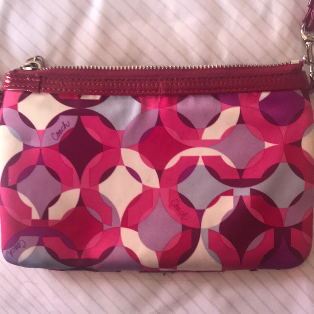 Pink and purple coach poppy purse - Picture 2 of 5
